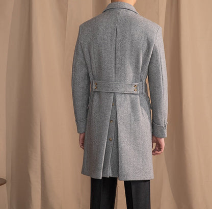 DOMINIC VINTAGE HERRINGBONE COAT 