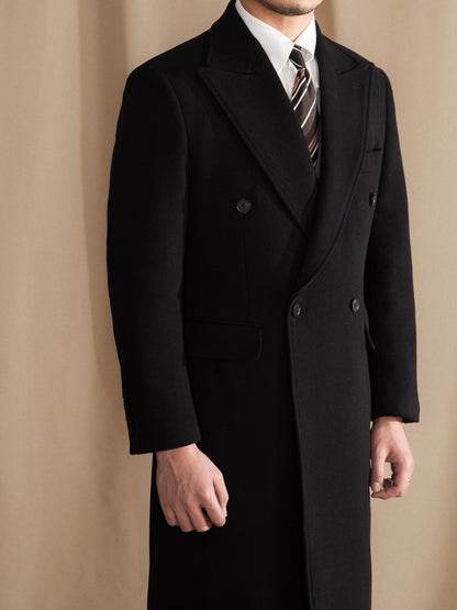 OXFORD DOUBLE BREASTED WOOL COAT 