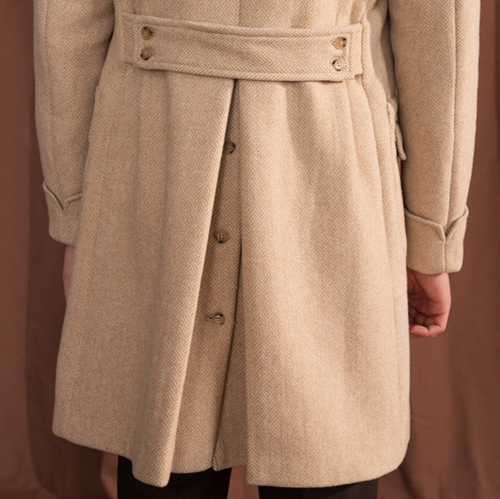 DOMINIC VINTAGE HERRINGBONE COAT 