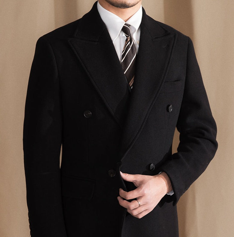 OXFORD DOUBLE BREASTED WOOL COAT 