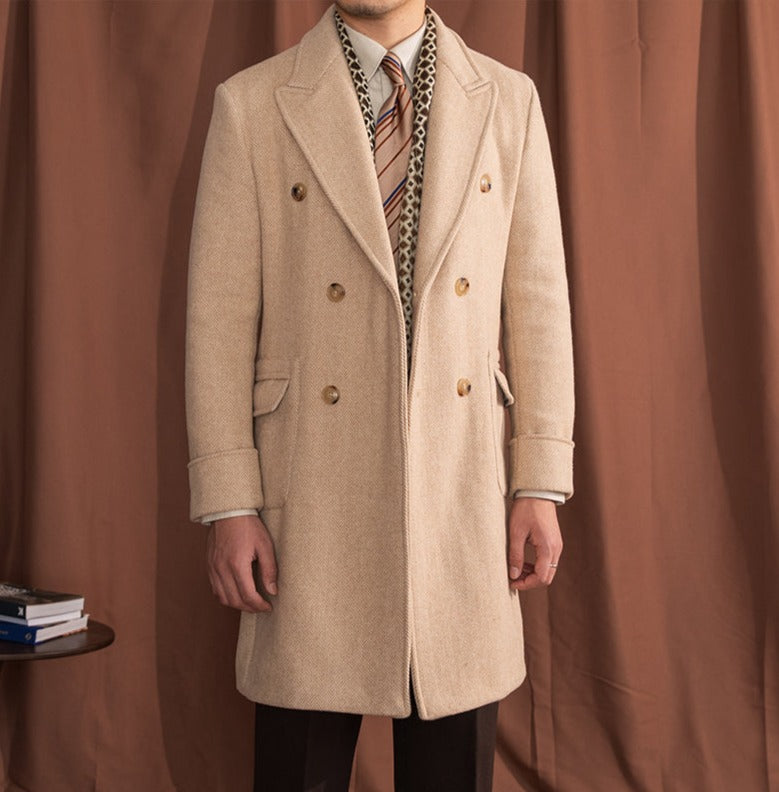 DOMINIC VINTAGE HERRINGBONE COAT 
