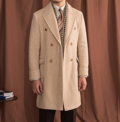 DOMINIC VINTAGE HERRINGBONE COAT 