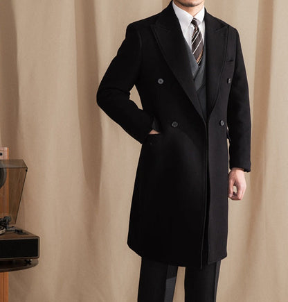 OXFORD DOUBLE BREASTED WOOL COAT 