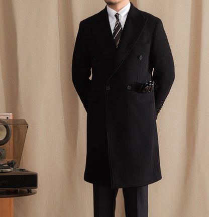 OXFORD DOUBLE BREASTED WOOL COAT 