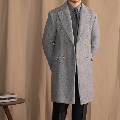 DOMINIC VINTAGE HERRINGBONE COAT 