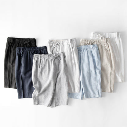 CLAUDIO LINEN SHORTS 