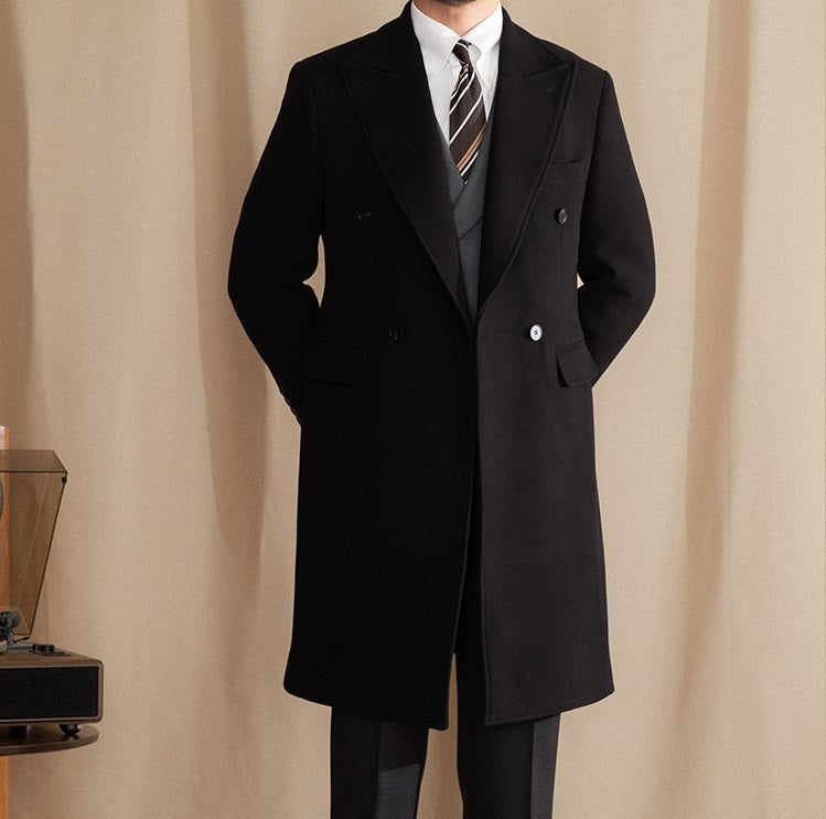 OXFORD DOUBLE BREASTED WOOL COAT 