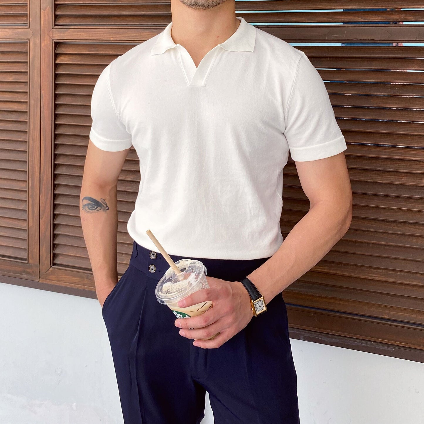 ANGELO KNIT POLO 