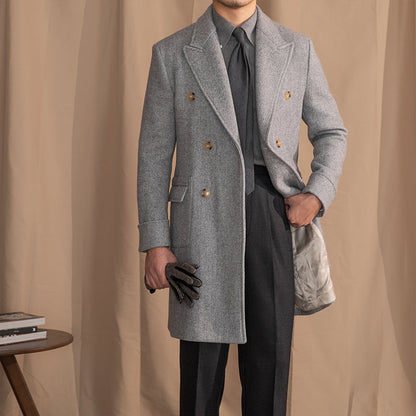 DOMINIC VINTAGE HERRINGBONE COAT 